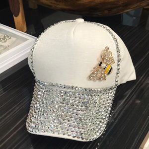 Rhinestone bee cap